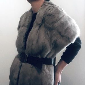 Real fur vintage stole